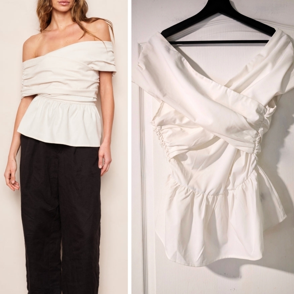 NWT dRA | Coraline Off-The-Shoulder Top In Ivory